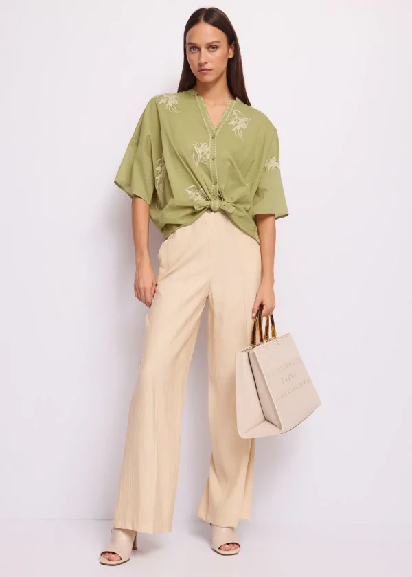 Camisa M/C Gaudi Fashion bordada
