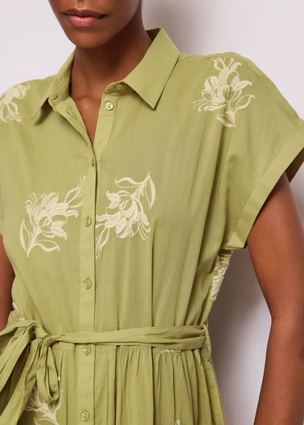 Vestido Camisero Bordado