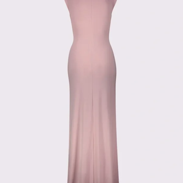 Vestido Gaudí rosa escote v
