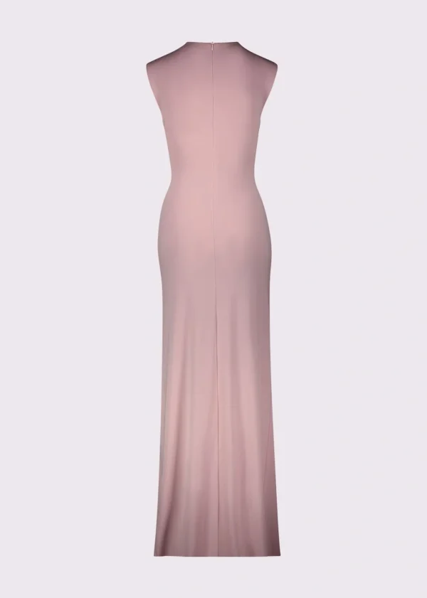 Vestido Gaudí rosa escote v