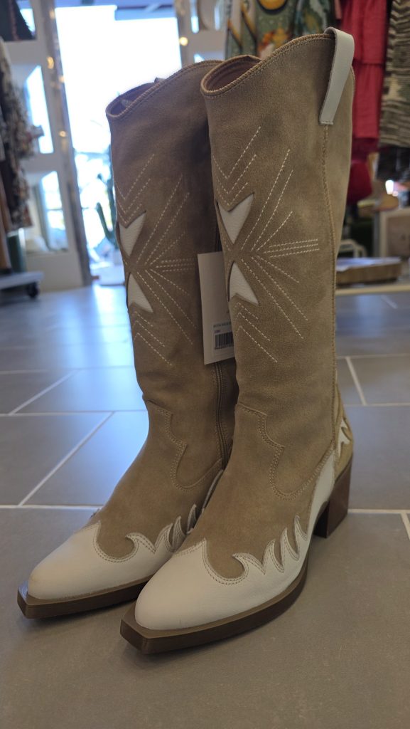 Bota Sauvage Beige Blanco