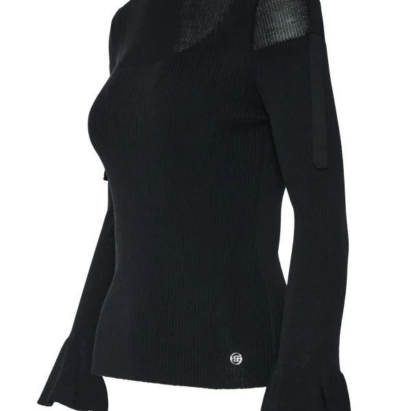 Jersey con puño de volante negro BSB, lateral con hombro descubierto Jersey con puño de volante negro BSB, lateral con hombro descubierto