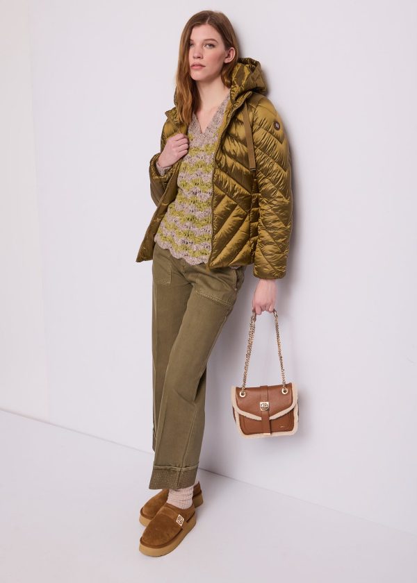 Chaqueta acolchada corta con capucha Gaudí Jeans