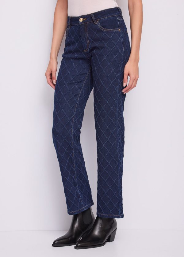 Vaquero recto jacquard Gaudí Jeans