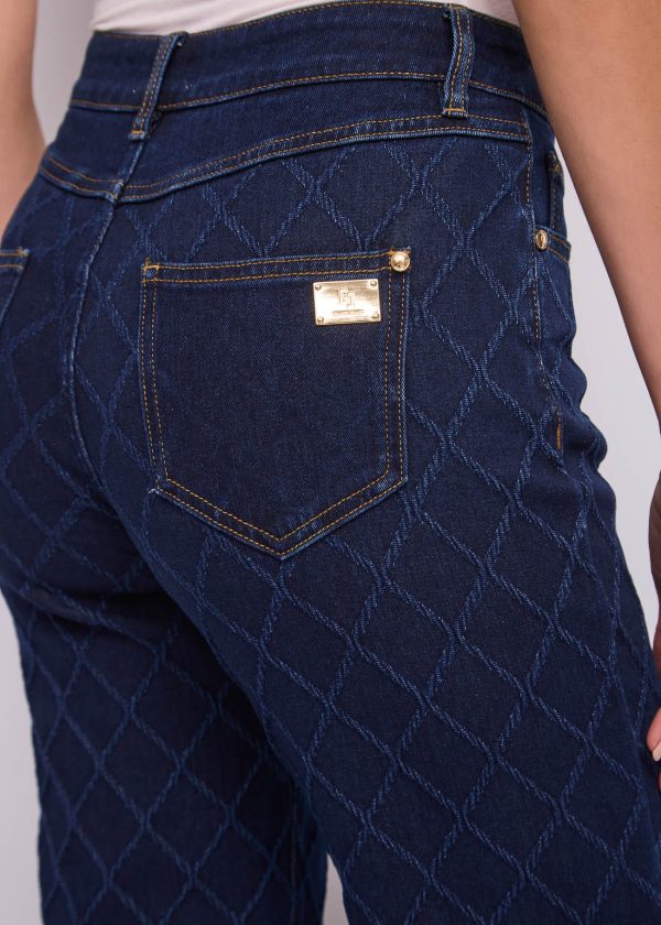 Vaquero recto jacquard Gaudí Jeans