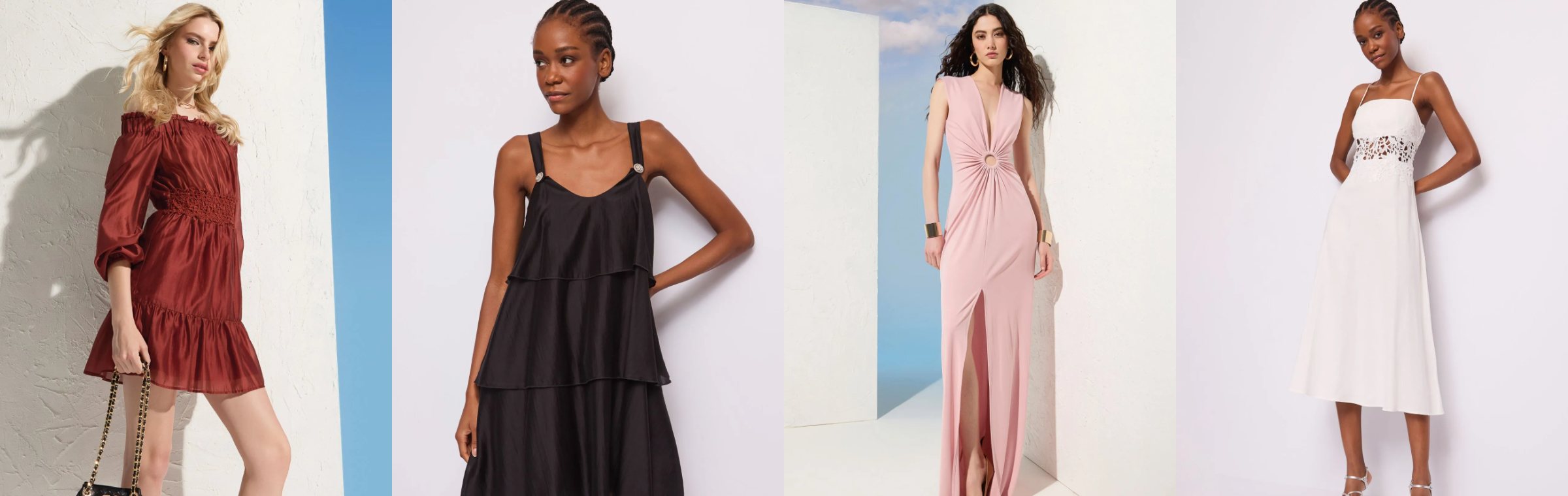 Cuatro vestidos de temporadas anteriores en el outlet de Woman de Mar