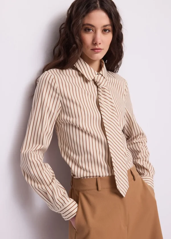 camisa-popelin-corbata-topo-arena-01 Camisa Popelin Rayas Corbata