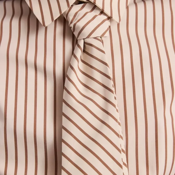 camisa-popelin-corbata-topo-arena-03 Camisa Popelin Rayas Corbata