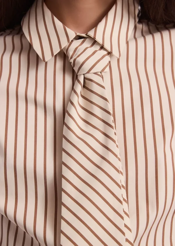 camisa-popelin-corbata-topo-arena-03 Camisa Popelin Rayas Corbata