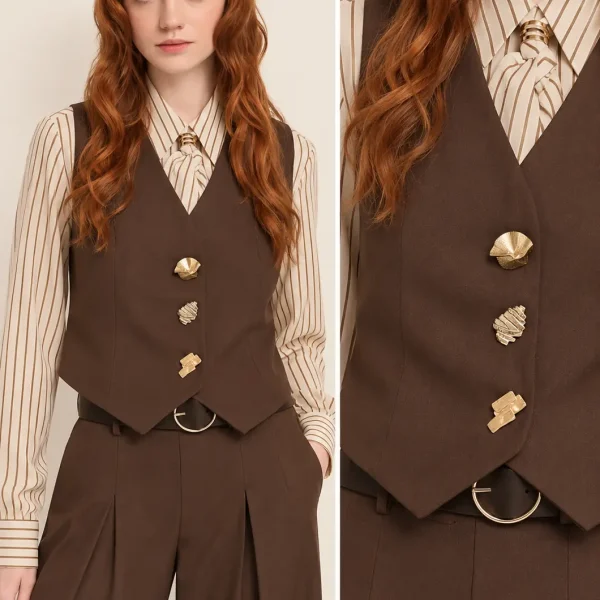 Chaleco cuello v