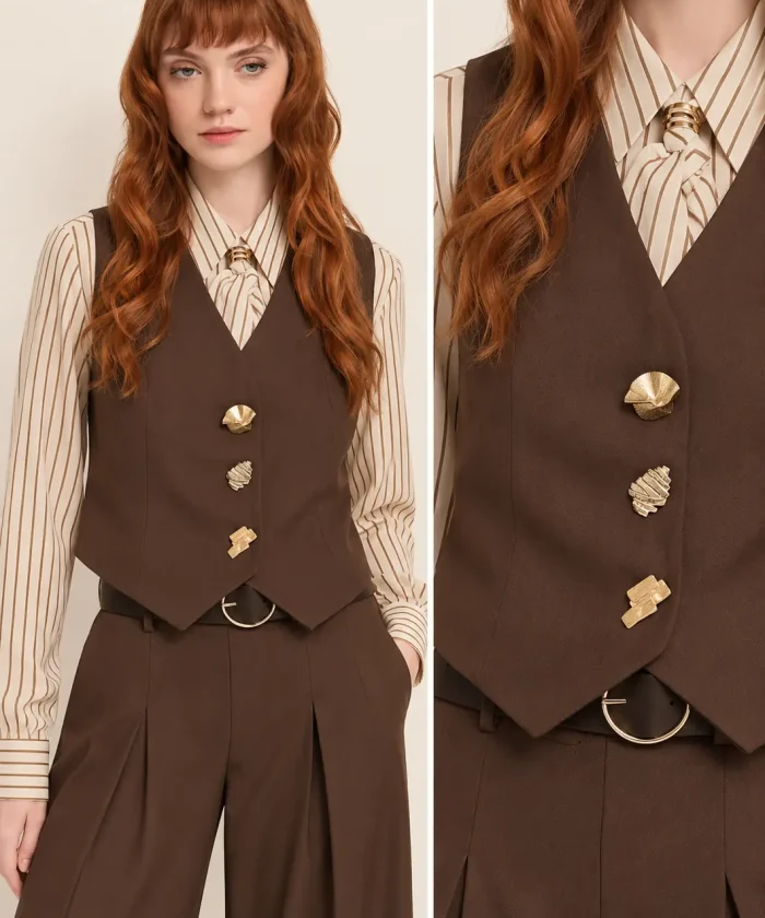 chaleco-boton-joya-marron-01 Chaleco cuello v