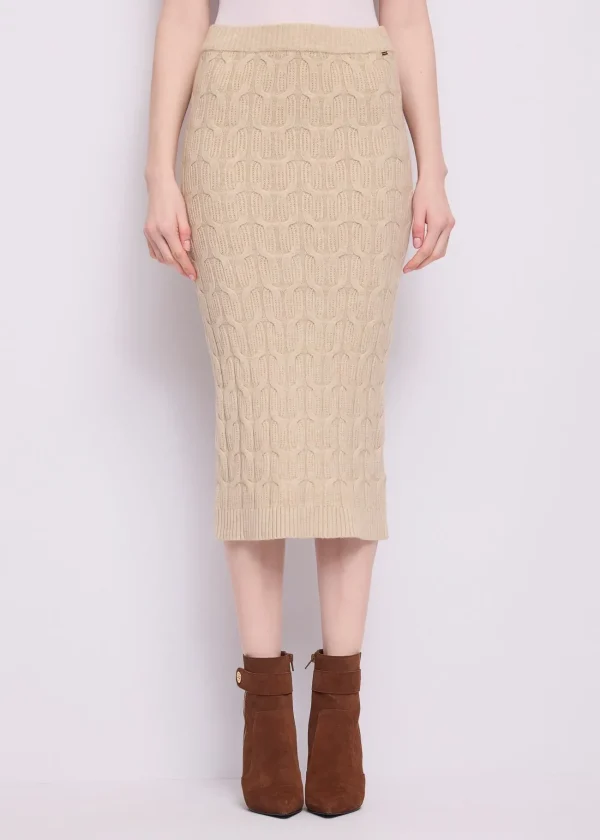 Falda  con trenzado