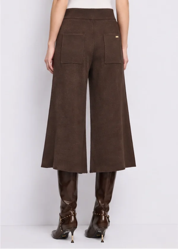 gaudi-pantalon-culotte-punto-marron-02 Bermuda Punto Lana