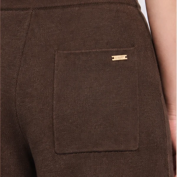 gaudi-pantalon-culotte-punto-marron-03 Bermuda Punto Lana
