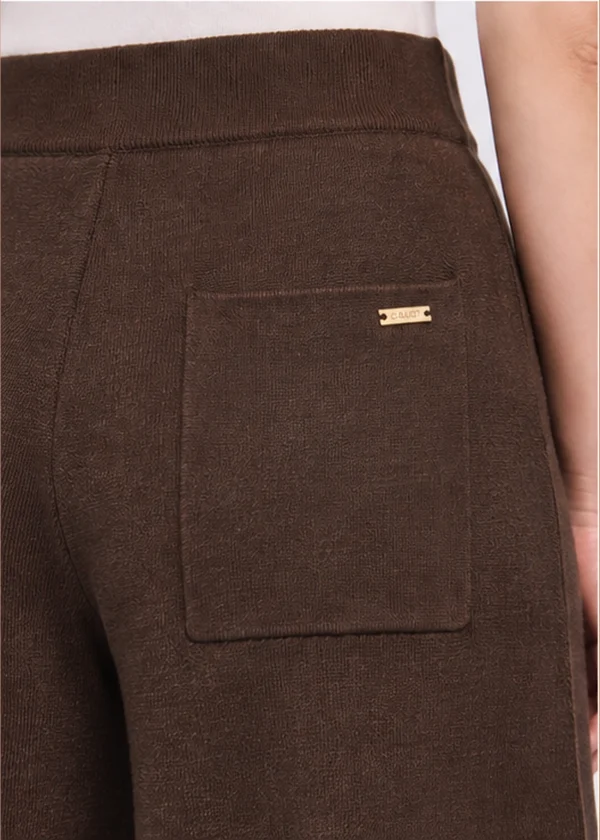gaudi-pantalon-culotte-punto-marron-03 Bermuda Punto Lana