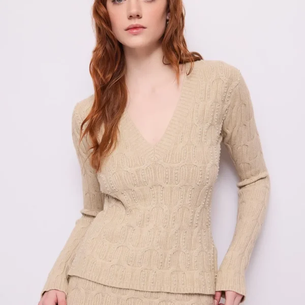 jersey-cuello-v-topo-claro-jaspeado-01 Jersey cuello en V