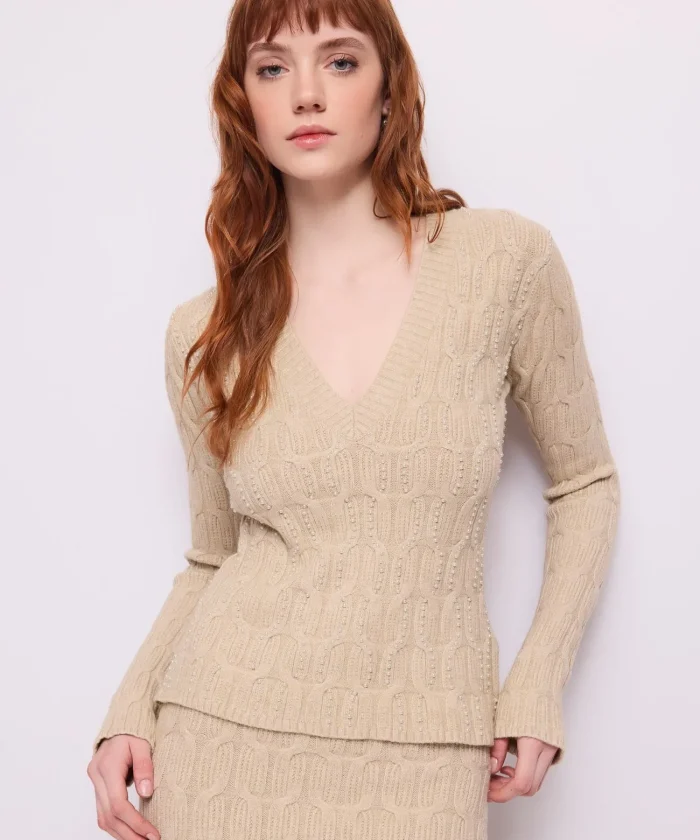 jersey-cuello-v-topo-claro-jaspeado-01 Jersey cuello en V