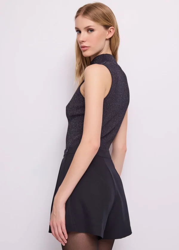 top-viscosa-lurex-cuello-alto-azul-noche-02 Top sin Mangas Lurex